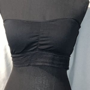 Black Bandeaus with lace at bottom